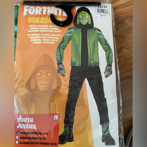 Fortnite Mezmer youth Halloween costume. Medium‎ 8–10. NWT - Picture 1 of 9